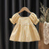 Baby Girl Short Sleeve Princess Dress Girl Floral Dress Summer New