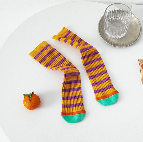 Striped leggings socks for children