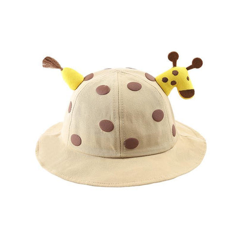 Children's Hat Cute Fawn Cartoon Baby Pot Hat Sunshade Hat Circumference 19.7inch