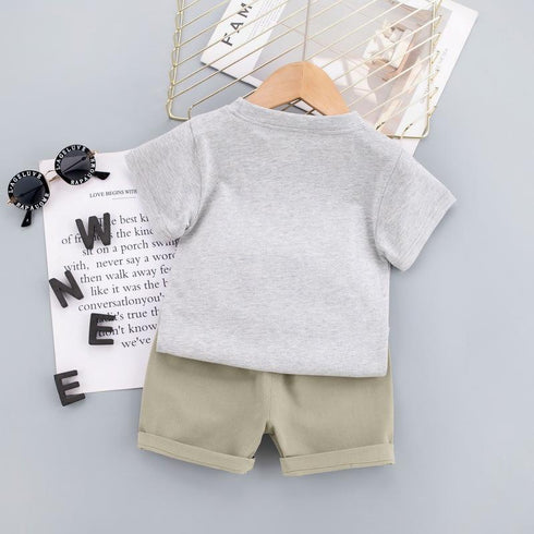 Summer children's suit short sleeve two-piece set