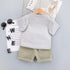 Summer children's suit short sleeve two-piece set