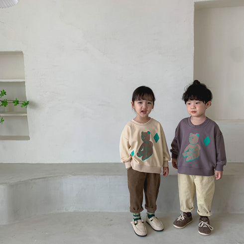 Bear Wei Yi Foreign-style Fried Street Loose Baby Top