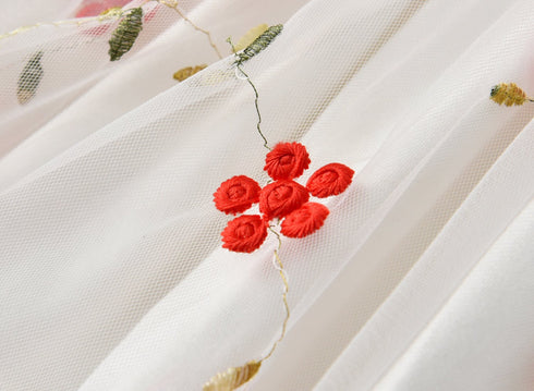 Baby Girl Autumn Princess Dress Long Sleeve Embroidered Dress