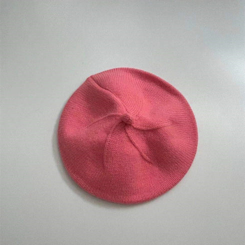 Baby Knitted Painter Hat Candy Color Soft Wool Fall/Winter Berets