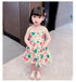 Girls Summer Suspender Skirt 2022 New Baby Girl Cute Flower Skirt Children's Foreign Style Dress