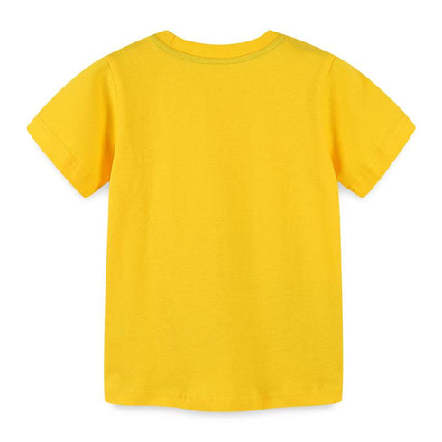 Summer boys excavator printed short sleeves