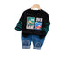 Boys spring and autumn suit two-piece set