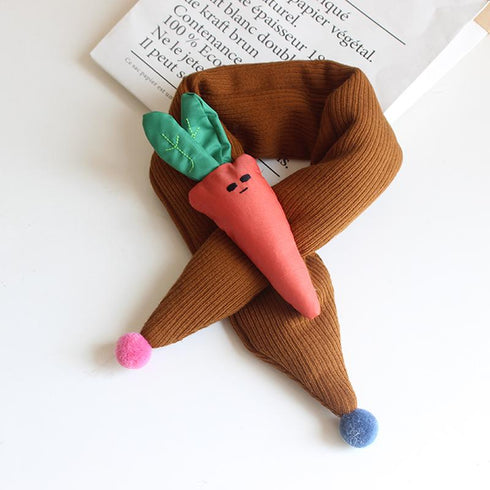 Children's Scarf With Plush Character