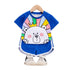 Summer children cartoon bear short sleeve suit