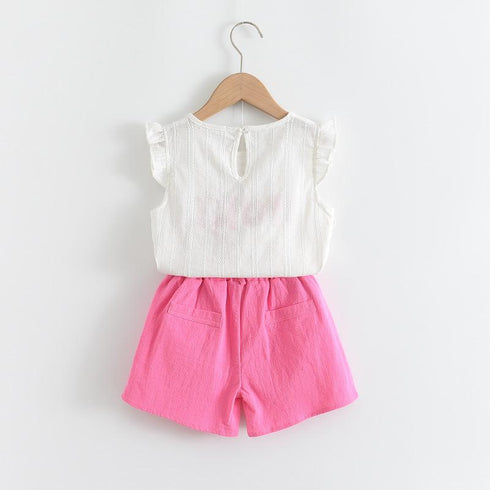 Girls Summer Tee Shorts Set