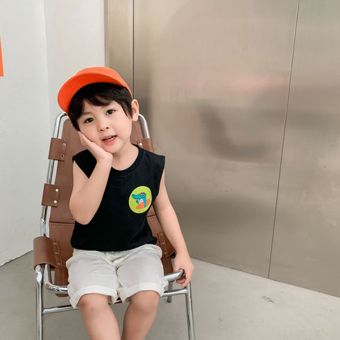 Boys Sleeveless Vest Casual T-shirt