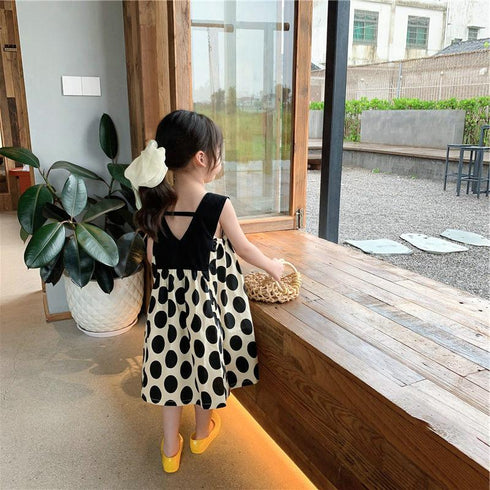 Children's Dot Contrast Dress