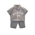 Children's short sleeve suit short sleeve shorts two-piece set