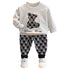 Spring and Autumn Boys Long Sleeve Two-Piece Set