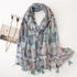 Small Fresh Cotton and Hemp Scarf Bohemian Printed Scarf