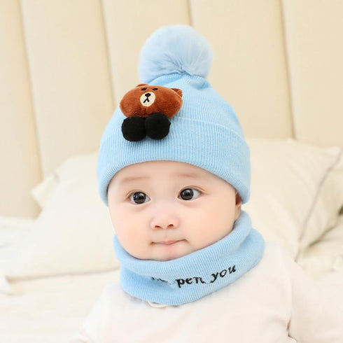 Baby hat warm in autumn and winter Circumference 13.4-16.5 inch(34-42cm)