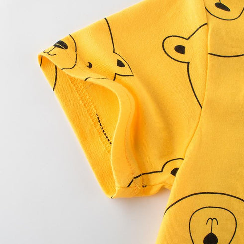 Summer girl bear short sleeve