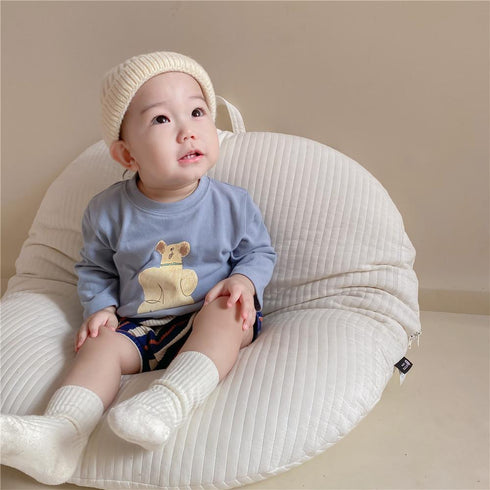 Spring and Autumn Baby T-shirt Shorts Two-Piece Set