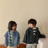 Spring and Autumn Long Sleeve Denim Jacket Baby Cotton Denim Jacket