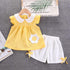 Girl's Short Sleeve Set Two-Piece Set