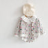 Small flower diamond rose ha coat two-piece jacket