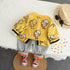 Spring and Autumn Children's Knitted Sweater Long Sleeve Cardigan Set of Three