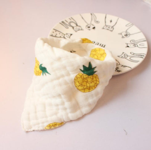 Eight-layer gauze triangle towel for newborn