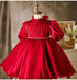 Red Baby's Birthday Princess Dress New Year's Christmas Dress
