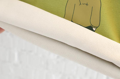 Autumn and winter boys plus velvet sports sweater suit