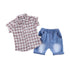 Boys summer short sleeve suit two-piece set