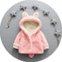 Children's fox fur sweater faux fur baby plus velvet padded coat