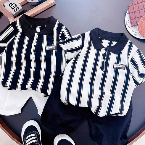 Boys summer short sleeve suit