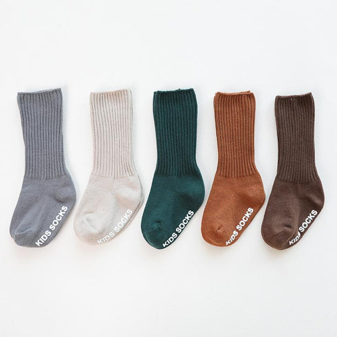 Autumn and winter non-slip dispensing high barrel boneless floor socks