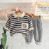 Boy's Spring and Autumn Shirt Two-Piece Set