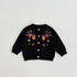 Spring and Autumn Flower Embroidered Cotton Knitted Sweater Long Sleeve Jacket