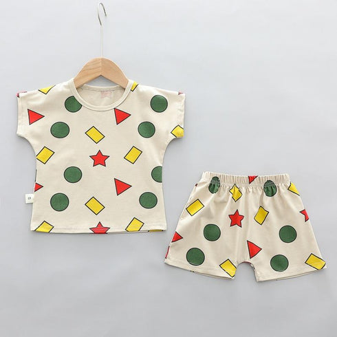 Children's Short Sleeve Summer Suit