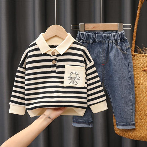 Boy's Long Sleeve Tee Set