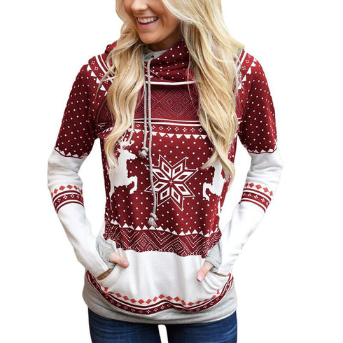 Christmas Themed Hooded Sweater