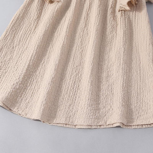 Summer Girls Solid Color Simple Dress