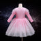Girls Long Sleeve Dress Autumn New Gradient Starry Mesh Sequins Children's Dress Princess Dress