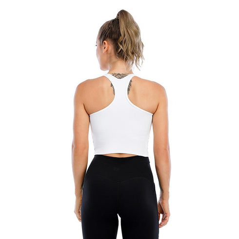 Sports Vest Women's Running Yoga Fitness Sports Bra Simple Shoulder Strap Sports Vest