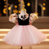 Girl's Fluffy Dress Princess Dress Baby's One-year-old Dress Girl's Fluffy Dress Party Performance Dress