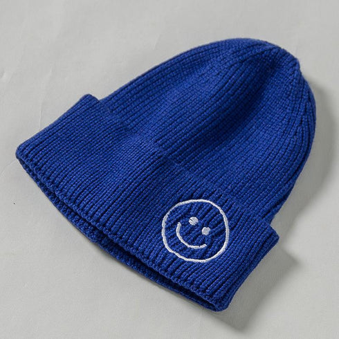 Embroidered wool smiling face hat 12.59-18.89 inches
