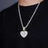 Flip Love Collection Photo Frame Pendant Full of Zircon Hip Hop Necklace