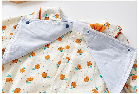 Autumn Baby Girl Flower Ha Clothes Outside Suit Jumpsuit