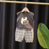 Boy's vest set two-piece set