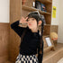 Plus velvet bottoming shirt padded warm coat winter children's high collar de velvet T-shirt