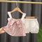 Girls Summer Sleeveless Set Two-Piece Set