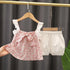 Girls Summer Sleeveless Set Two-Piece Set
