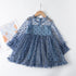 Girl's Dot Mesh Lovely Breathable Princess Dress